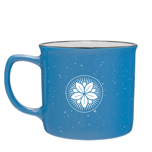 logo ceramic mug blue back