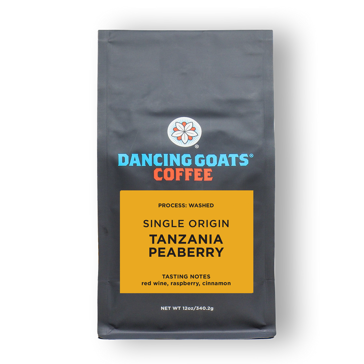 image of 12oz bag of single origin Tanzania Peaberry coffee