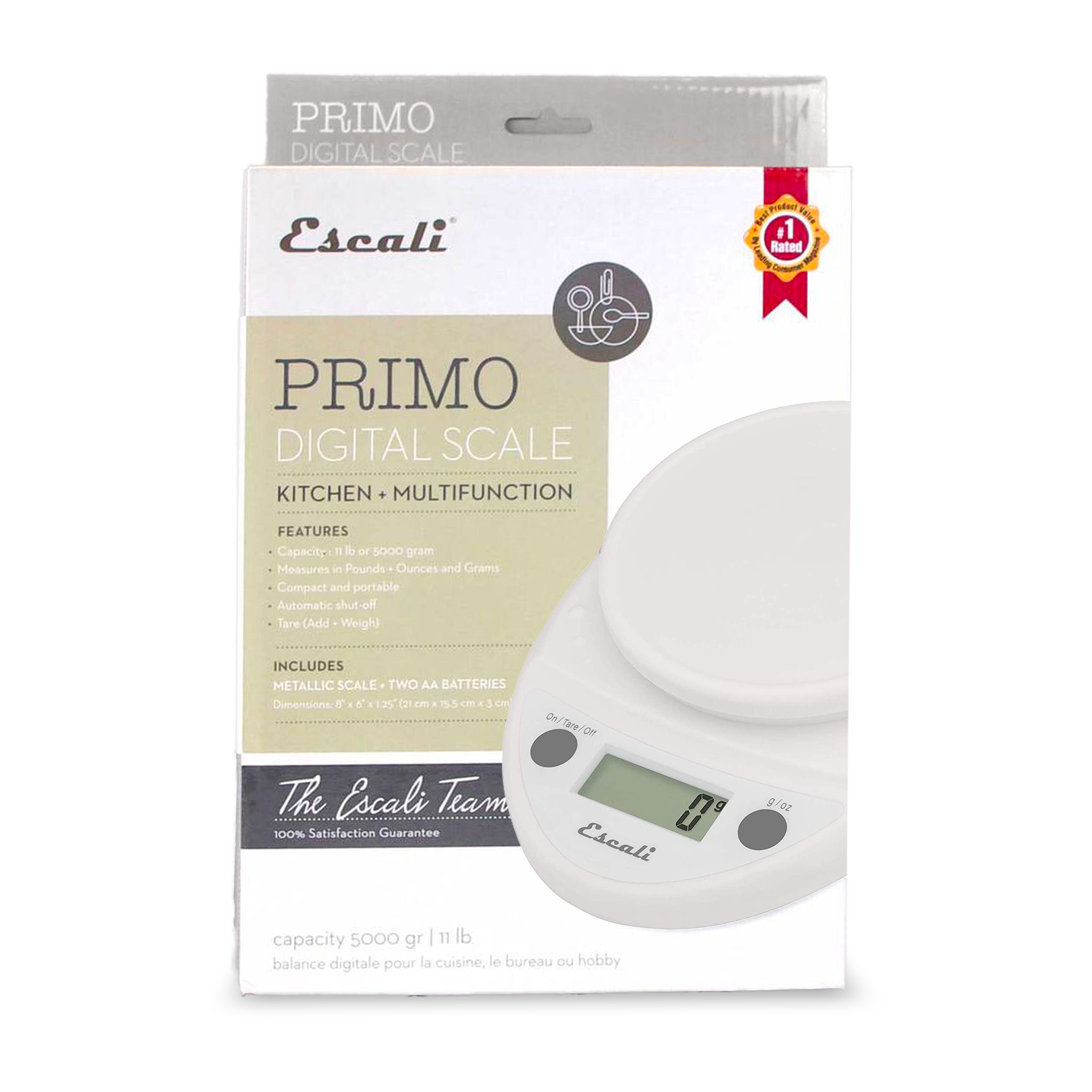 Escali P115W Primo Digital Scale, White